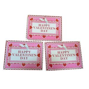 Vintage Eureka‎ U.S.A. Valentines day die cut cutout decor set of 3